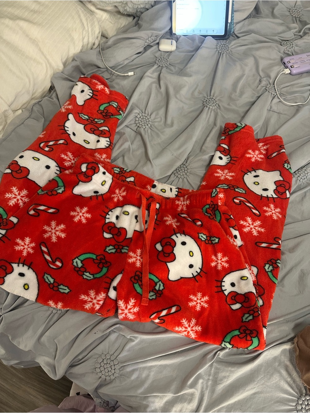 Sanrio Hello Kitty Red Holiday Fleece Pajama Pants